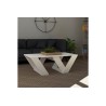 Table basse  KIRA en couleur blanche 110x60x40 cm