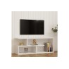 Meuble TV Lisa  blanc 100x29,5x40 cm