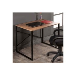 Bureau Zayn couleur noyer - noir 90x60x70 cm