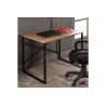 Bureau Zayn couleur noyer - noir 90x60x70 cm