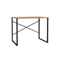 Bureau Zayn couleur noyer - noir 90x60x70 cm